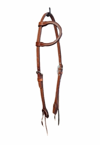 Billy Cook One Ear/Two Cheek Headstall SS Hardware 11-719