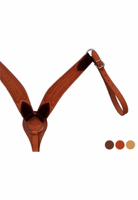 Billy Cook Roping Breast Strap Star Tooling w/Nickel Hardware 12-726