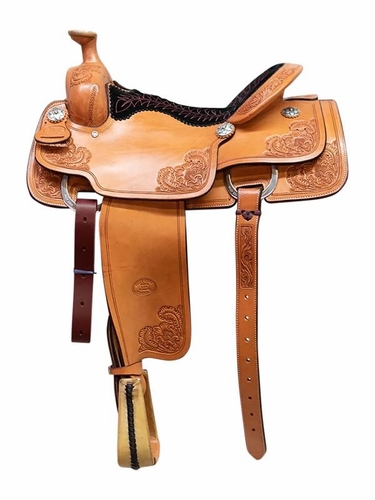 14.5" to 16" Billy Cook Spot Entz Quilted Seat Oy Roper Saddle 2161