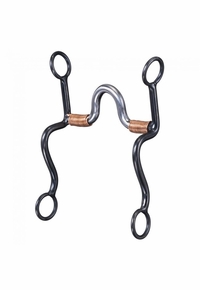 Black Steel S Shank High Port Sweet Iron Curb 245105 ZDS
