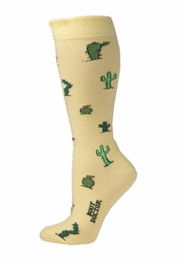 Boot Doctor Ladies Cactus Yellow Crew Socks 0417318
