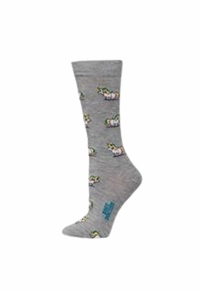 Boot Doctor Ladies Crew Socks Unicorn Grey 0421606