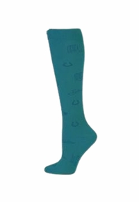 Boot Doctor Ladies OTC Socks Western Turquoise 0416633