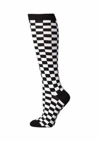 Boot Doctor Womens Checkerboard Over The Calf Socks 422762