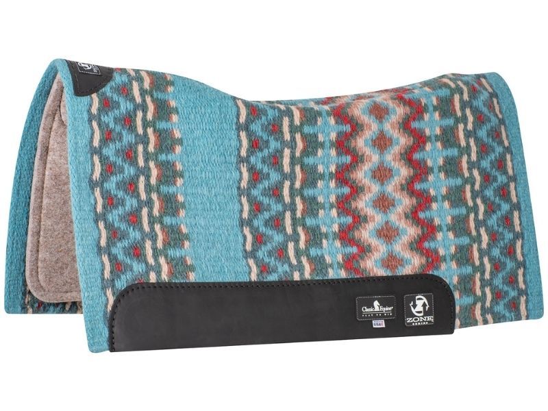 Classic Equine Zone Blanket Top Saddle Pad 3/4in Felt ZBT32