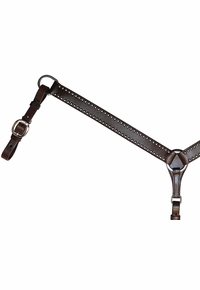 Circle Y 1 1/2" Breast Collar with Spot Accents 4281-52