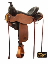 14" to 18" Circle Y Creedmore Flex2 Trail Saddle 2384