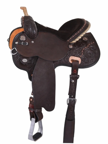 Circle Y Kenda Lenseigne Black Powder Mounted Shooter Saddle 2404