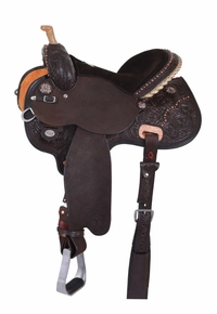 Circle Y Kenda Lenseigne Black Powder Mounted Shooter Saddle 2404