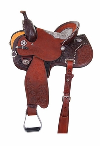 Circle Y Kenda Lenseigne Runnin' Gun Mounted Shooter Saddle 2406