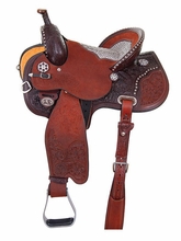 Circle Y Kenda Lenseigne Runnin' Gun Mounted Shooter Saddle 2406