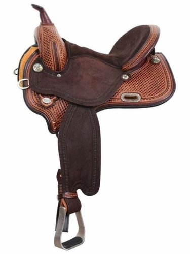 SOLD 2026/07/23j   14.5inch Circle Y KK Big Star Barrel Saddle Wide Tree 1521