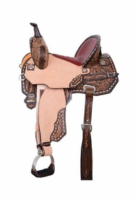 Circle Y Martha Josey Gold Buckle Cash Barrel Saddle MJ60