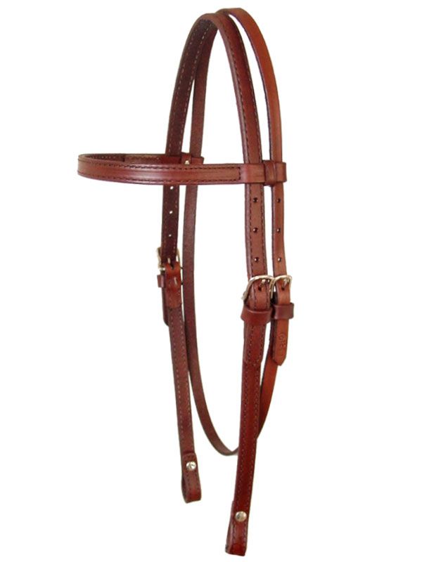 Circle Y Smooth Leather Headstall 012500