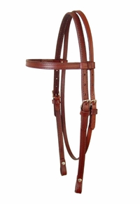 Circle Y Smooth Leather Headstall 012500