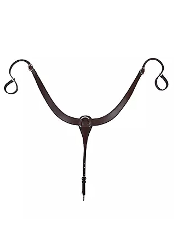 Circle Y Smooth Leather Pulling Breast Collar 424900