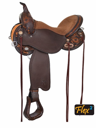 13" to 17" Circle Y Sunflower Flex2 Trail Saddle 1682