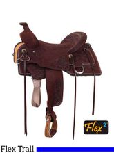 14" to 17" Circle Y Burnett Flex2 Hardseat Trail Saddle 1672