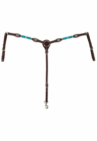 Circle Y Turquoise Roundup Breast Collar 1025-20