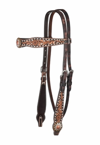 Circle Y White Daisy Filigree Browband Headstall 1007-12-SC