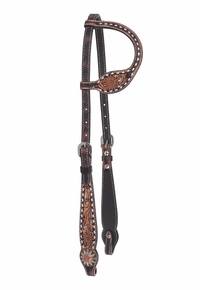 Circle Y White Daisy Filigree One Ear Headstall 1007-17-SC