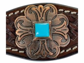 Circle Y Turquoise Roundup Wither Strap 1025-45