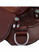 14" to 18" Circle Y Nikki Reed Bayou Bleu Flex2 Trail Saddle 2386