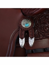 14" to 18" Circle Y Nikki Reed Bayou Bleu Flex2 Trail Saddle 2386
