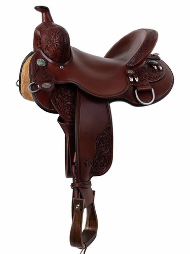 14" to 18" Circle Y Nikki Reed Bayou Bloom Flex2 Trail Saddle 2386