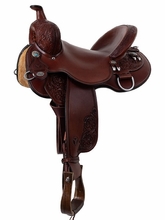 14" to 18" Circle Y Nikki Reed Bayou Bloom Flex2 Trail Saddle 2386