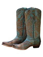 Womens Corral Embroidery Goat Cowboy Boot Z5345