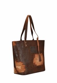 Corral Womens Distressed Brown Leather Tote Purse D1291 ZDS