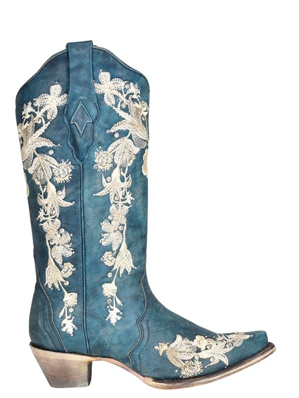 À Broderie Bottes Occidentales Pour Femme Bottes D'équitation Bottes De