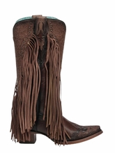 Womens Corral Overlay & Embroidery Woven Boots A5023