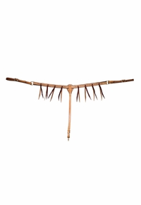 Cowboy Tack Buckstitch Latigo Strings Breast Collar BC125