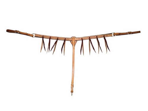 Cowboy Tack Buckstitch Latigo Strings Breast Collar BC125