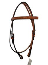 Circle Y 5/8 Pioneer Border Tooled Browband Headstall 1665-10-S