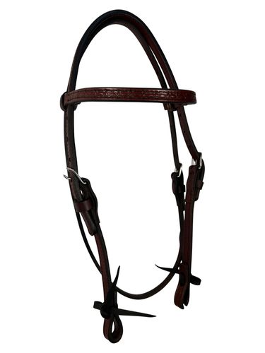 Circle Y 5/8 Salt River Tooled Browband Headstall 1667-10-S