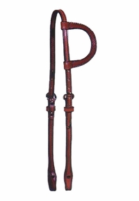 DISCONTINUED 2022 Big Horn Single Ear Headstall 2brown hsbh3518
