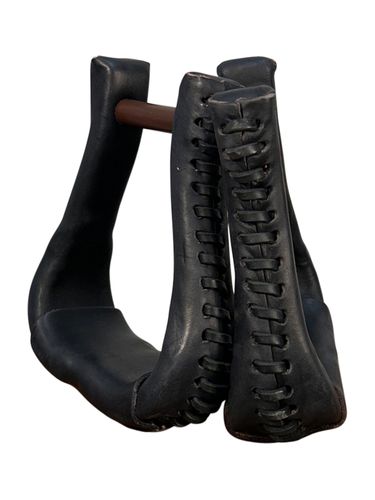 Dakota Leather Laced Bell Stirrups LLBS