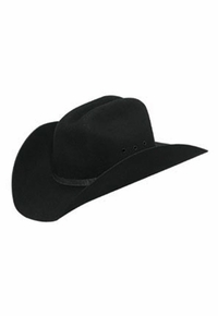 Double S Black Felt Cowboys Hat - Youth - Stretch Fit 7213001