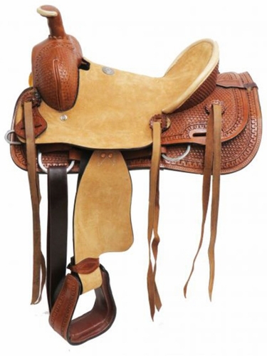 14" Double T Hard Seat Roper Style Saddle 1580314