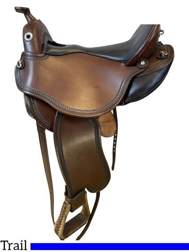 15" to 18" DP Saddlery Quantum Short & Light Western Trail Saddle 6332