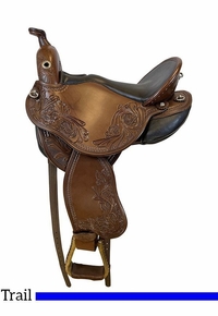 DP Saddlery Quantum Short & Light Western Trail Saddle 6524