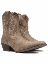Durango Womens Crush Distressed Shortie Boots DRD0372