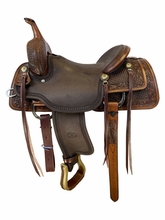 Billy Cook 1/2 Breed Crazy Stamp Pro Cutter Saddle 4003