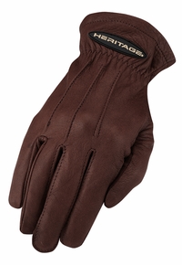 Heritage Chocolate Leather Winter Trail Gloves HG284