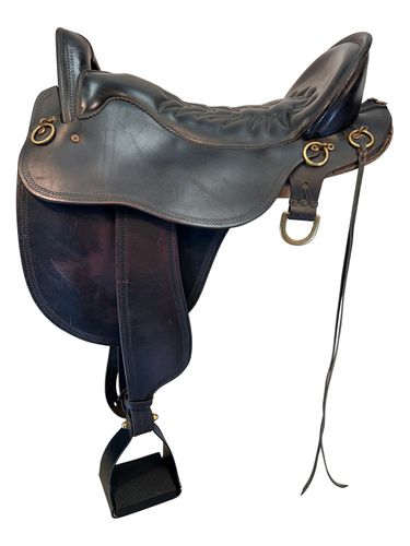 HOLD 2025/07/13 18.5Inch Used Tucker River Plantation Trail Saddle 146