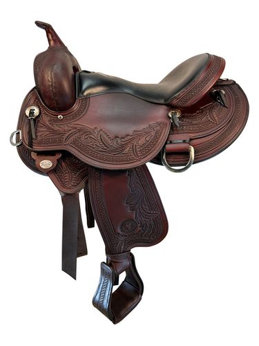 SOLD 2025/08/16j  16 Inch Used Circle Y JG Wind River Trail Saddle 1750