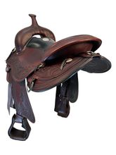 SOLD 2025/08/16j  16 Inch Used Circle Y JG Wind River Trail Saddle 1750